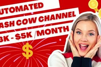 create automated youtube cash cow channel with cash cow videos