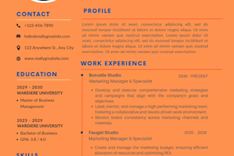 design a modern resume