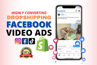 create viral dropshipping facebook video ads