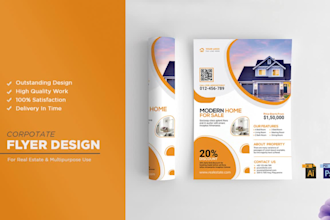 design professional corporate business flyer