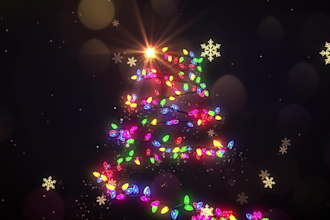 create this christmas lights video