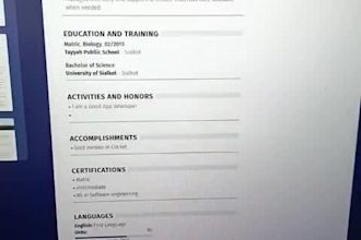 create a modern, job winning resume and custom cover letter
