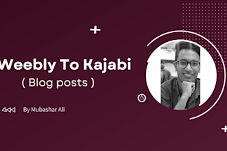 migrate weebly blog posts to kajabi