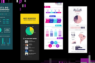 do information infographic design using web illustration and charts