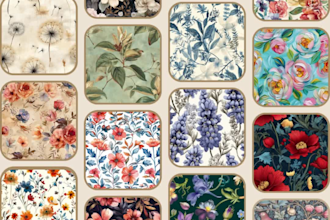 design seamless floral patterns and more