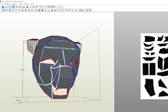 design low poly papercraft