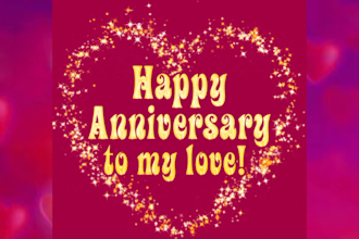 create customized happy birthday anniversary greetings video