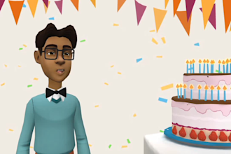 make animated birthday wishing video
