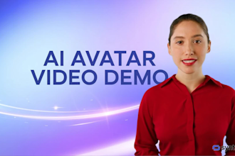 create an ai  avatar video with your script or voiceover