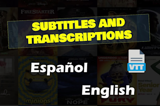 add subtitles to your videos in english or spanish