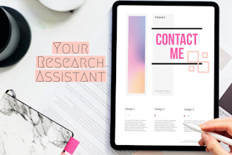 be your research assistant let me know how can I help