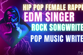 do hip hop rap female rapper female edm singer female rock singer edm hype vibe