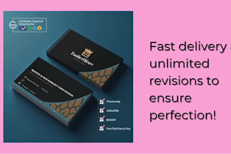 do professional and luxury business card  design