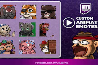 do animal animated emotes for twitch