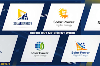 design solar energy logo