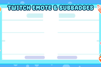 create express custom emotes, sub badges for kick, twitch, youtube