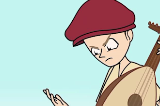 create 2d music video, 2d animated music video and 2d japanese anime style