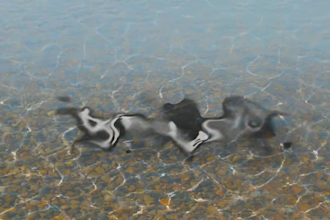 create FLOATING logo in water intro