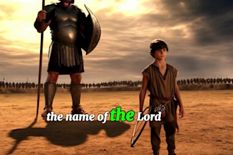 create ai bible short story video for youtube channel, ai animation kids video