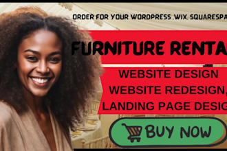design wordpress furniture rental website couch rental website redesign