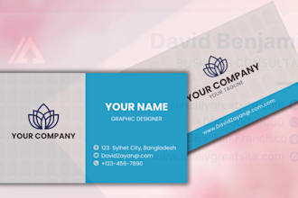 design a canva business card for your company