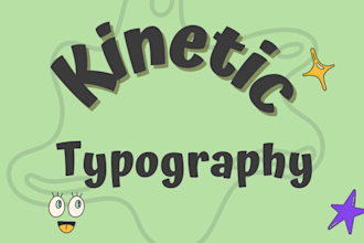 create kinetic typography, text animation, and motion graphics
