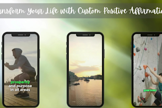 create affirmation and guided meditation videos for youtube