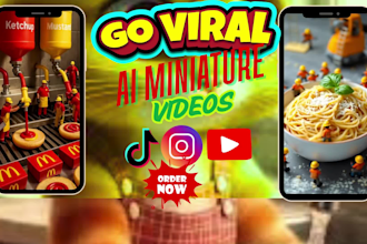 do viral ai minichef ai miniworkers video ai product videos ai miniature worker