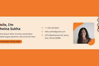design or code clickable HTML email signature