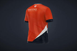 3d jersey animation sportswear animation jersey model streetwear tshirt video