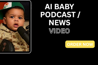 create ai baby talking podcast ai baby podcast tiktok viral video