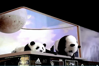 3d billboard animation, anamorphic led screen ads, product mockups and showcases
