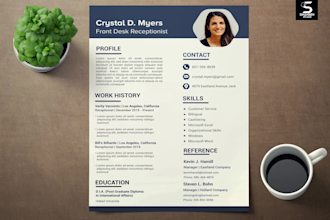 create professional CV, resume, cover letter design