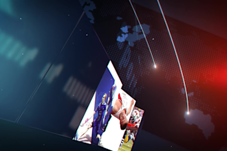 create awesome news intro