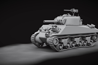 do 3d military vehicle models for games and rendering