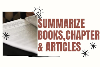 write chapter summary and book summary