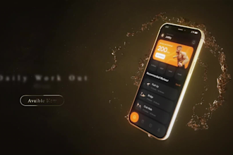 create simple mobile app demo promo video and explainer video