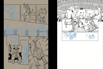draw comic and manga pages