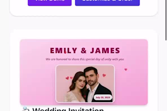 a professional personalized digital gift website