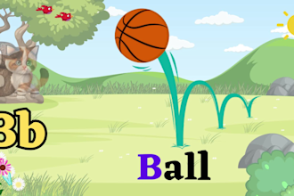 create 2d animation nursery rhyme cartoon videos for kids