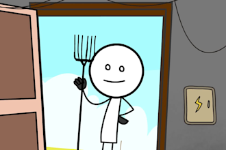 create any type stickman animation in english or hindi