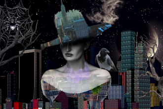 design collage artwork for album cover art , single, mixtape