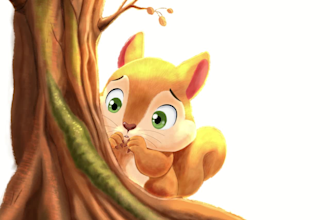 illustrate a charming childrens book with colorful and engaging art