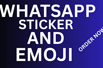 design custom whatsapp stickers emojis for your brand