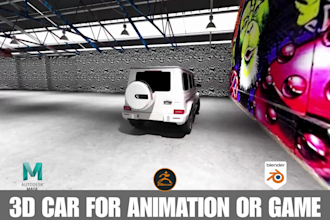 do 3d car modeling vehicle design fivem gta 3d car render for animation or game