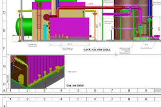 design 2d,3d piping layouts, ducting, hvac using autocad