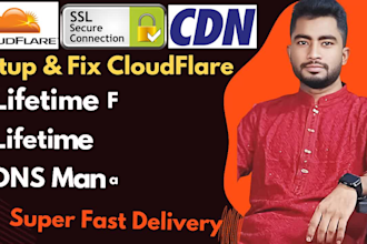 setup cloudflare free SSL certificate and active CDN