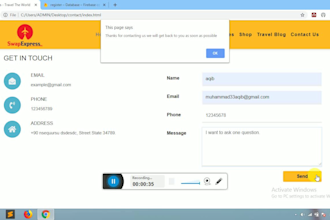 connect your contact form with  database firebase