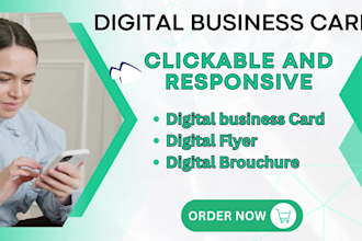 design digital business card and flyer, email template