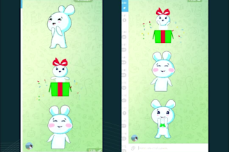 create animated stickers for the telegram channel tgs format